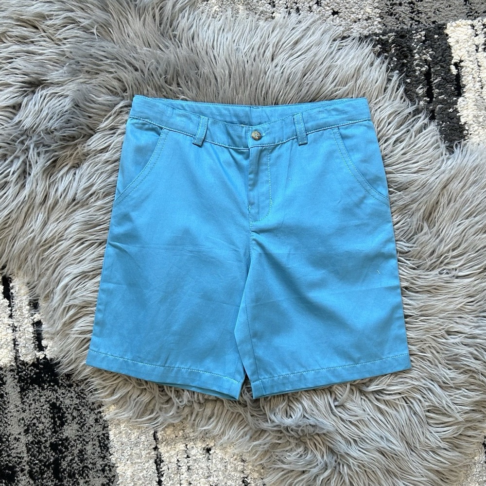 Coco au Lait Boys Chino Shorts Size 4T Cerulean Blue Cotton Shorts New ($68)